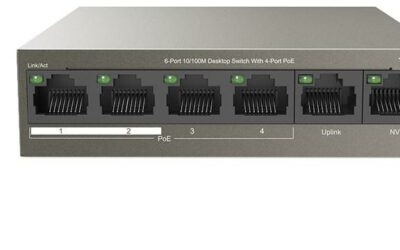 SWITCH POE TENDA TEF1106P-4-63W