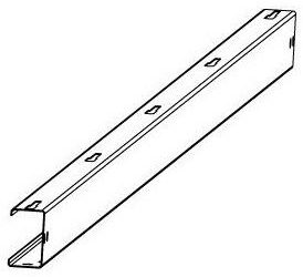 SZYNA WZDŁUŻNA L4370 (PROFIL 85x50x1.5), CORAB XPF_WS006N.2.003U