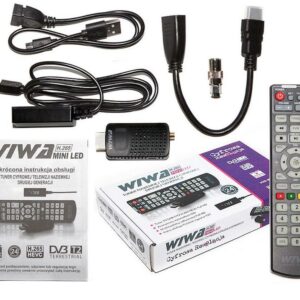 Tuner DVB-T/T2 WIWA H.265 MINI LED