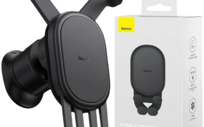 UCHWYT SAMOCHODOWY ŁADOWARKA INDUKCYJNA Baseus SUWX030001 Qi 15W NA KRATKĘ CZARNY