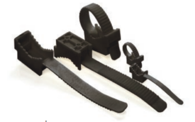 UCHWYT PASKOWY DO PRZEWODÓW UP-22UV CZARNY (100szt.)