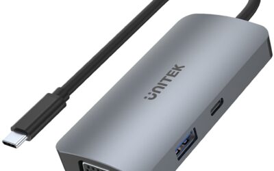 Unitek D1051A Hub USB-C 1xUSB 3.1 Gen1 VGA 2xHDMI PD MST
