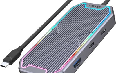 Unitek Hub USB-C HDMI RJ45 3,5mm audio 100W 10Gbps D1029A