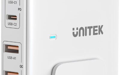 Unitek P1228AWH01-EU Ładowarka biurkowa GaN 70W 2xUSB-A 2xUSB-C