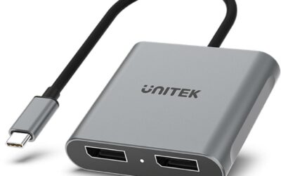 Unitek V1404A Adapter USB-C na 2x port DP 1.4 8K 60Hz