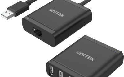 Unitek Y-2516 przedłużacz USB 2.0 po skrętce 4xUSB
