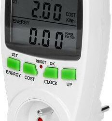 Watomierz VIRONE EM-1 dwutaryfowy, z wyświetlaczem LCD