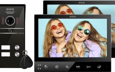 WIDEODOMOFN EURA VDP-80C5 2-rodzinny,czarny