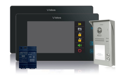 Wideodomofon 2-rodzinny VIDOS DUO 2 x M1021B / S1102A
