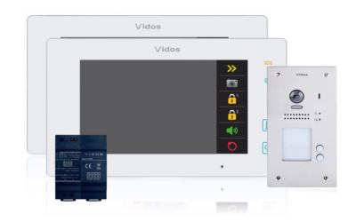Wideodomofon 2-rodzinny VIDOS DUO 2 x M1021W / S1202A