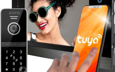 WIDEODOMOFON EURA VDP-00C5 CZARNY TUYA