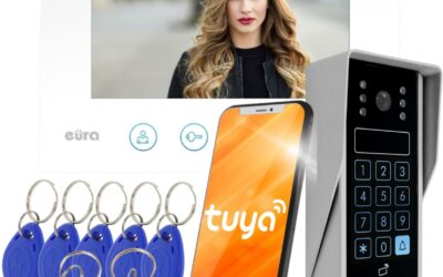 WIDEODOMOFON EURA VDP-90A3 DELTA + biały monitor TUYA