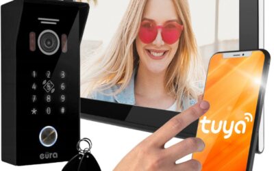 WIDEODOMOFON EURA VDP-99C5 czarny, WiFi, RFID, TUYA