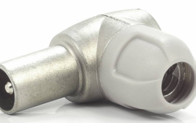 Wtyk TV (IEC) Televes ref. 4130, kątowy