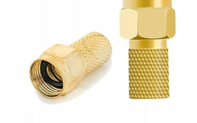 Wtyk typu F Big Nut 6,8/22mm Spacetronik – 1 szt.