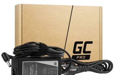 ZASILACZ ŁADOWARKA DO LAPTOPA ASUS TOSHIBA Green Cell PRO AD25P 19V 3,42A 65W 5,5mm/2,5mm