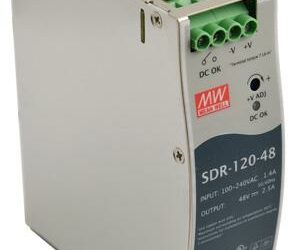 ZASILACZ IMPULSOWY NA SZYNĘ DIN MEAN WELL SDR-120-48