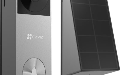 Wideodomofon Ezviz EP3x (3MP+2MP) zasilany bateriami z panelem słonecznym