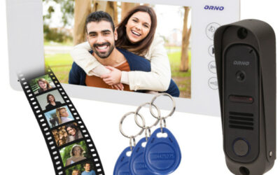 Wideodomofon OR-VID-JS-1053/W Pamięć + Breloki ARCUS RFID 7″ ORNO biały