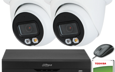 ZESTAW 2 Kamer IP Dahua 8mpx IPC-HDW2849TM-S-IL + DYSK 1TB