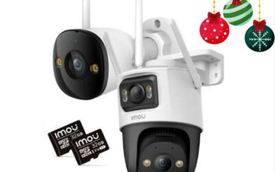 Zestaw 2 kamer IP Imou bullet 3 5MP i Cruiser Dual 10MP z kartami pamięci 32GB