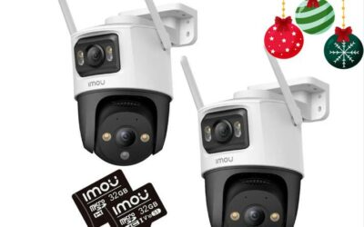 Zestaw 2 kamer IP IMOU Cruiser Dual 10MP (5MP + 5MP) z kartami pamięci 32GB