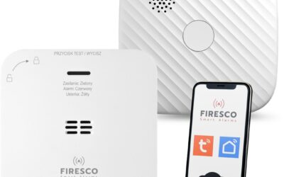 Zestaw czujników FIRESCO czujnik czadu + dymu z WiFi