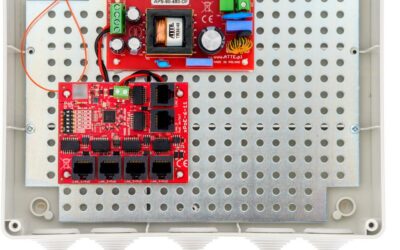 Zestaw do 5 kamer IP switch PoE 5P+1UP ATTE IP-5-11-L3