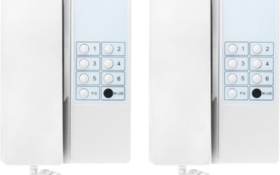 Zestaw interkomowy COMMAX 2xTP-6RC+Zasilacz DIN Mean Well HDR-15-12