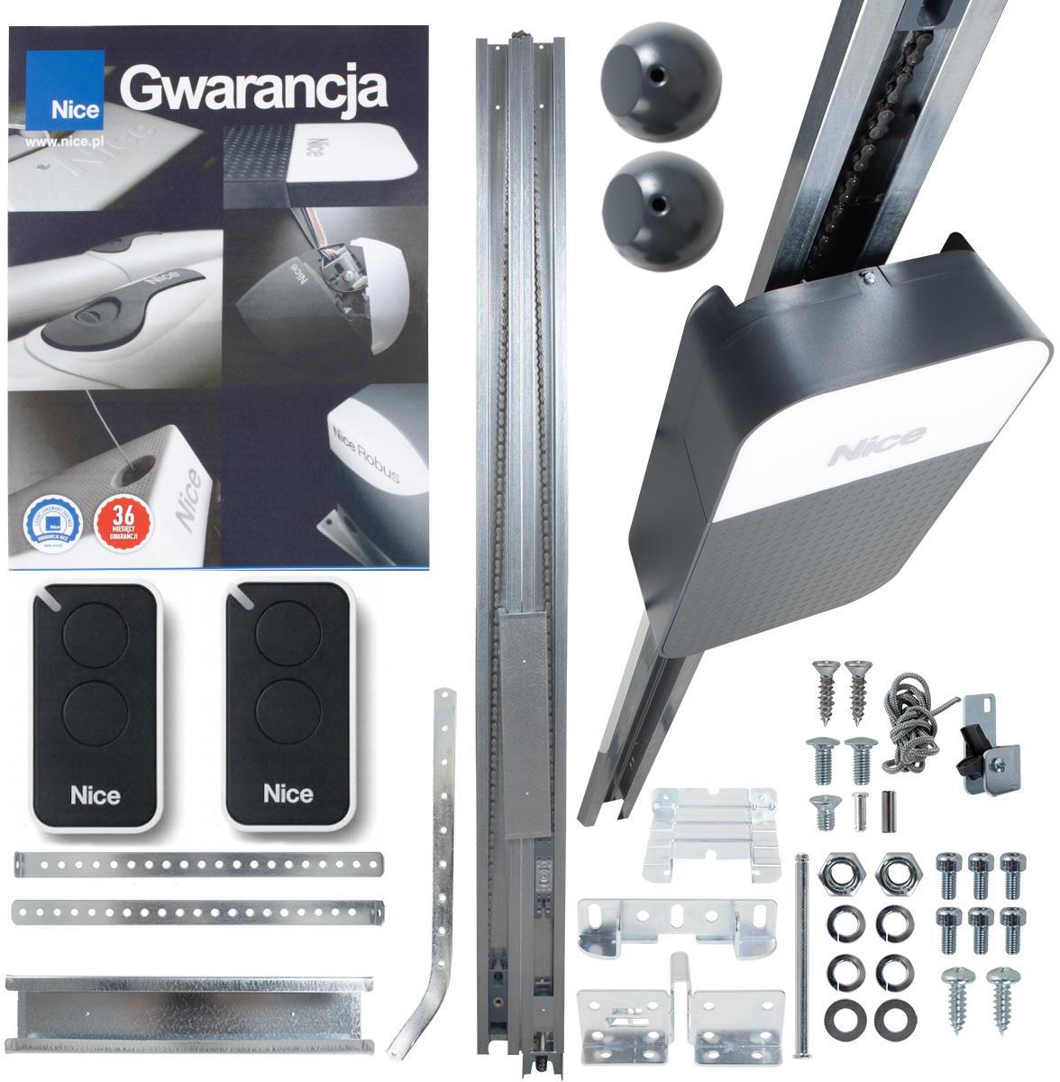 Zestaw NICE SPIDO 600 do bram garażowych (pasek SR16B - 2x 1.6m)